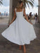 A-line Strap Long Dress – Square Neck & Backless Design - Samanta Factory