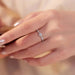Moissanite Bridal Ring Set – D Color VVS1 Diamond-Tested Shine SF