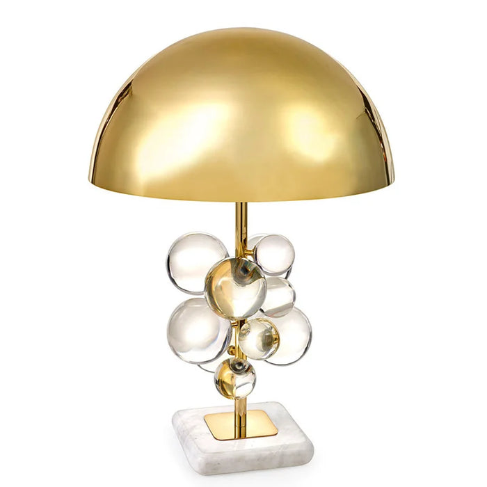 Art Deco Mushroom Lamp – Colourful Glass Globe Design for Table & Floor Lighting - Samanta Factory