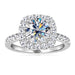 Moissanite Engagement Ring – 2ct D-Color VVS1 in 925 Sterling Silver SF