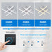 Modern LED Ceiling Light – 24W Surface-Mounted Fixture with 3-Color Modes - Samanta Factory