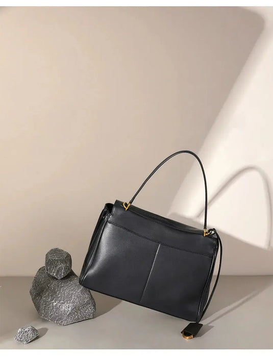 Leather Satchel Bag – Soft Casual Crossbody Style SF