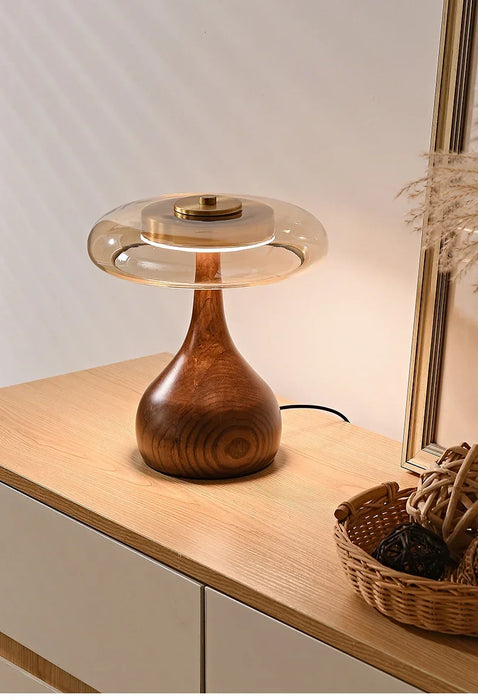 French Retro Floor Lamp – Luxury LED Table & Bedside Lighting with Clear Glass Shade - Samanta Factory