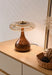French Retro Floor Lamp – Luxury LED Table & Bedside Lighting with Clear Glass Shade - Samanta Factory
