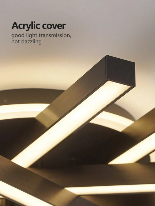 LED Ceiling Light – Modern 4-Bulb Aluminum Fixture for Living Spaces - Samanta Factory
