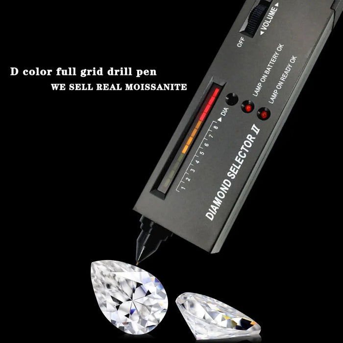 Luxury Bezel-Set Pear Moissanite Earrings for Wedding & Engagement Jewelry SF