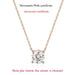 Moissanite Solitaire Necklace – Certified VVS1 Round Stone SF