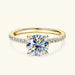 Moissanite Ring – 2ct Round-Cut Solitaire SF