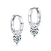 Moissanite Hoop Earrings – 1.0CT VVS1 D-E Color Sterling Silver SF
