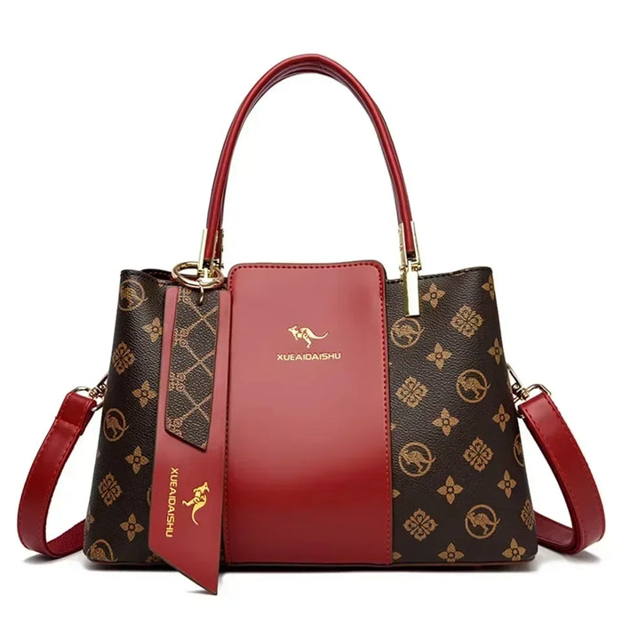 High-Quality PU Leather Handbag for Women – Animal Print Casual Tote, Versatile Fashion Bag - Samanta Factory