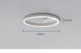 LED Ceiling Light – Modern Surface-Mounted Design with Dimmable Remote Control - Samanta Factory