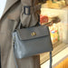 Women’s  Leather Shoulder Bag – Compact Casual Satchel SF