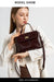 Women’s  Leather Shoulder Bag – Compact Casual Satchel SF