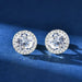 Premium 925 Sterling Silver Round Cut Earrings for Timeless Brilliance SF
