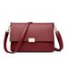 Women’s Genuine Leather Shoulder Bag – Square Ruched Handbag with Hasp Closure - Samanta Factory