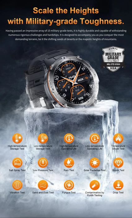 Outdoor Sports Smartwatch – 1.39″ AMOLED, GPS & Swimming Mode SF