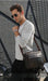Leather Business Shoulder Bag – Soft Men’s Work Messenger Bag SF