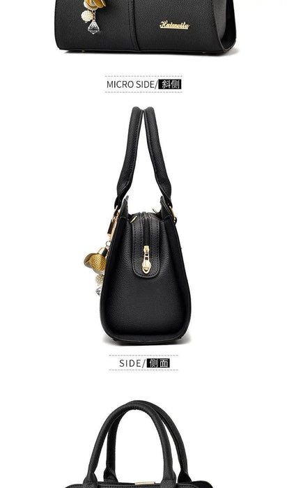 Women’s Large Capacity Boston Handbag – PU Leather Shoulder & Crossbody Tote Bag SF