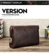 Men’s Leather Clutch Bag – Large Capacity Casual Hand Carry Bag SF
