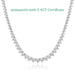 Moissanite Pendant Necklace – D-Color VVS1 Water Drop in 925 Sterling Silver SF