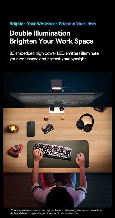Baseus Screen Light Desk Lamp Computer Light Screen Hanging Light New Table Lamp LCD Monitor Laptop Light USB Study Read Lamp - Samanta Factory