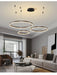 Modern LED Pendant Light – Gold Aluminum Chandelier with Remote Control - Samanta Factory