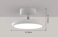 Modern Surface-Mounted Ceiling Light – Remote-Controlled LED Fixture for Bedrooms and Living - Samanta Factory