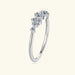 Moissanite Jewelry Set – 925 Sterling Silver Cluster Necklace & Ring SF