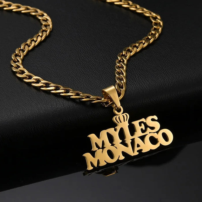 Custom Name Crown Necklace- Trendy Crown Name Necklace in Gold, Silver & Rose Gold SF