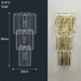 Crystal Wall Lamp – Modern Gold LED Lighting for Dining & Bedroom - Samanta Factory