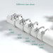 Moissanite Engagement Ring – VVS1 Round Brilliant 925 Silver SF