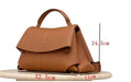 European Style Shoulder Handbag-Pleated Cowhide Leather Designer Crossbody Bag for Women - Samanta Factory