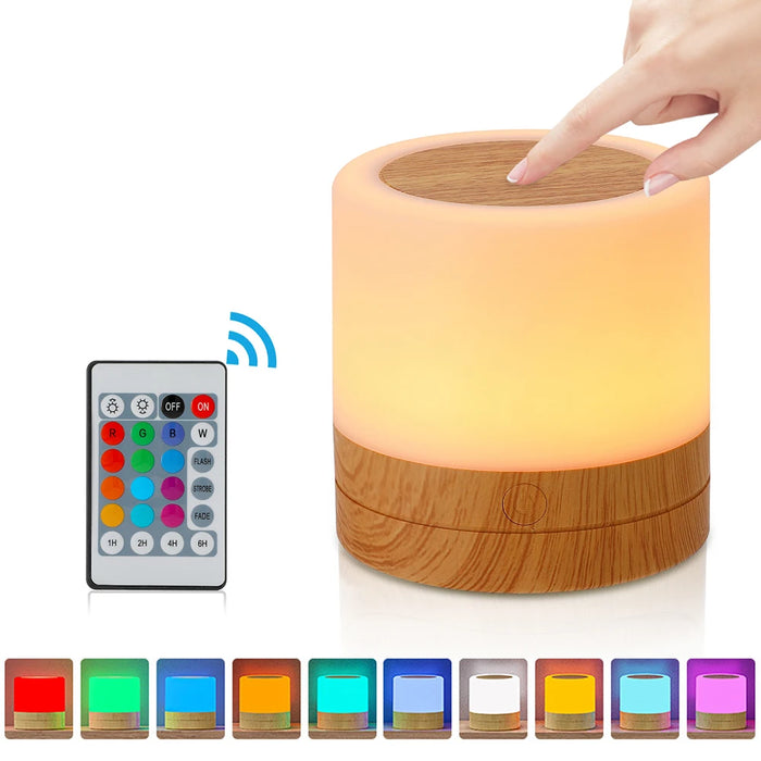 Rechargeable Table Lamp – 360° Dimmable Lighting with Hook Design for Bedroom & Decor - Samanta Factory