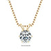 Moissanite Pendant Necklace – D-Color Round Solitaire SF