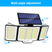 Solar Security Light – 3-Head Motion Sensor with Super Bright 348 LEDs - Samanta Factory