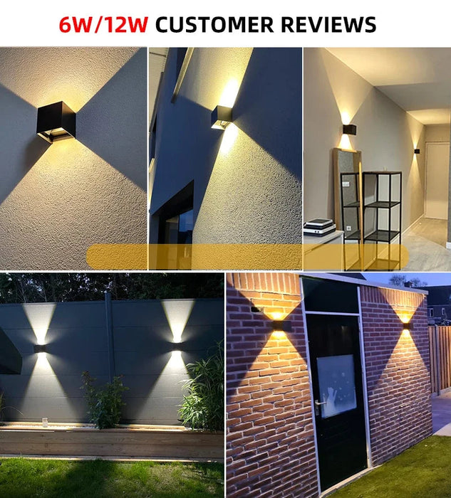 Outdoor LED Wall Light – Adjustable Beam IP65 Waterproof SF