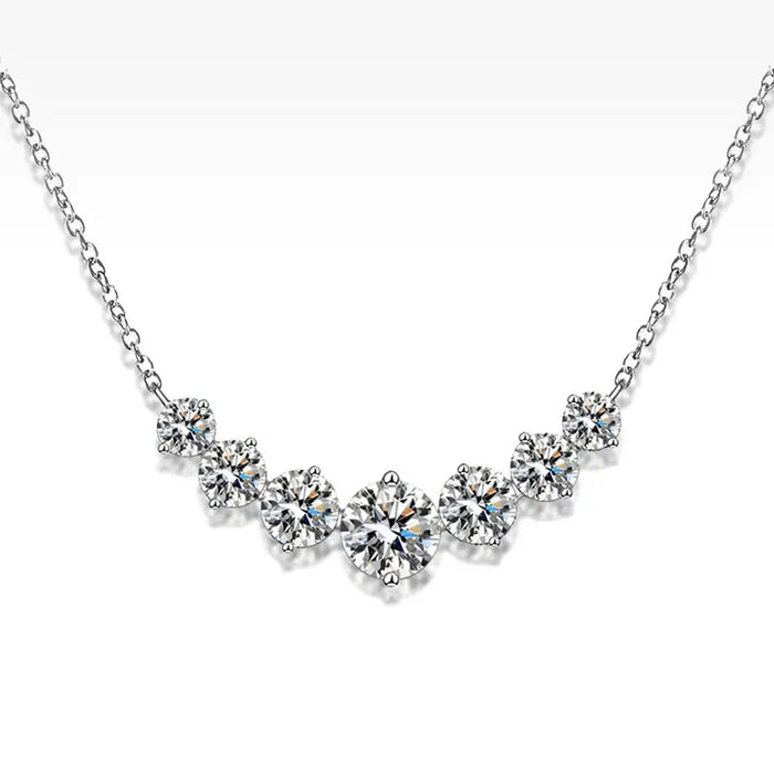 Moissanite Pendant Necklace – D Color VVS1 Sparkle in 925 Sterling Silver SF
