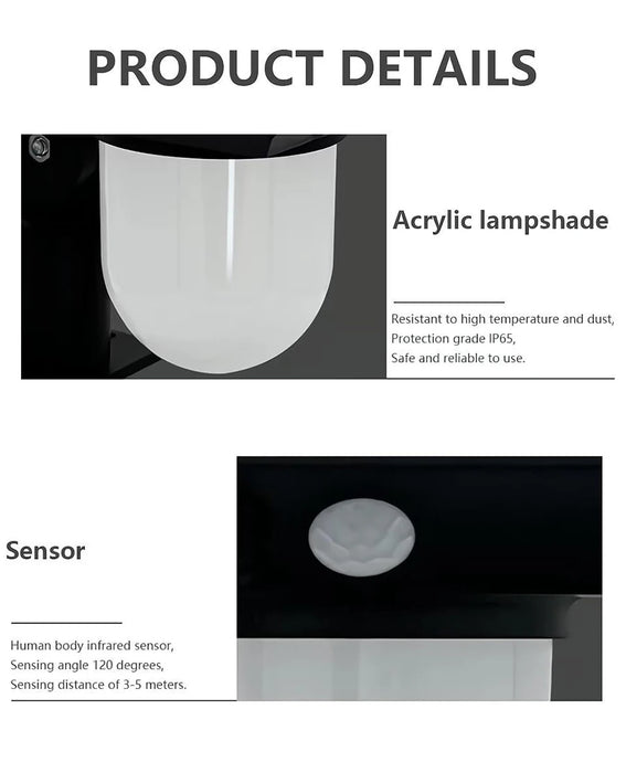 Solar Garden Light – Motion Sensor LED with Triple Modes and IP65 Weatherproof Design - Samanta Factory