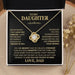 Heart Knot Pendant Necklace – Sparkling Zircon Gift for Daughters SF