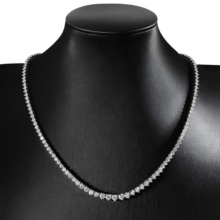 Moissanite Pendant Necklace – D-Color VVS1 Water Drop in 925 Sterling Silver SF