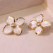 Stud Earrings – Vintage Petal Design in Stainless Steel SF