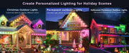 Eaves LED String Lights – Waterproof Multi-Colour Outdoor Lighting - Samanta Factory
