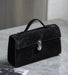 Women’s Leather Baguette Handbag – Minimalist Day Clutch SF