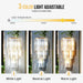 Crystal Wall Sconce – Luxurious 3- or 5-Tier LED Lighting with Gold Finish - Samanta Factory