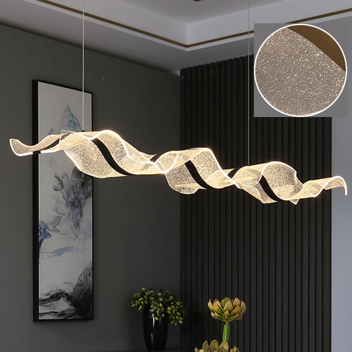 Modern LED Pendant Light – Smart Dimmable with Remote Control SF