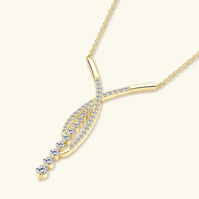 2-carat D-color VVS1 moissanite solitaire pendant in 925 sterling silver