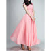 Party Dress – V-Neck Chiffon Elegance - Samanta Factory