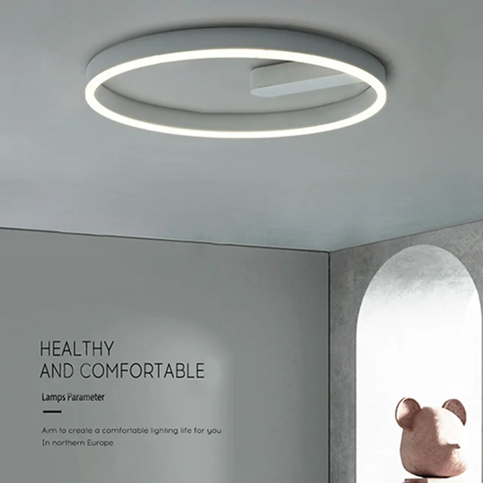 LED Ceiling Light – Modern Surface-Mounted Design with Dimmable Remote Control - Samanta Factory