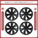 4PCS 19 Inch Cyclone Style Wheel Covers for Tesla Model Y (2020-2024) Right & Left Automobile Accessories Hubcaps Replacement - Samanta Factory