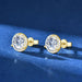 Premium 925 Sterling Silver Round Cut Earrings for Timeless Brilliance SF